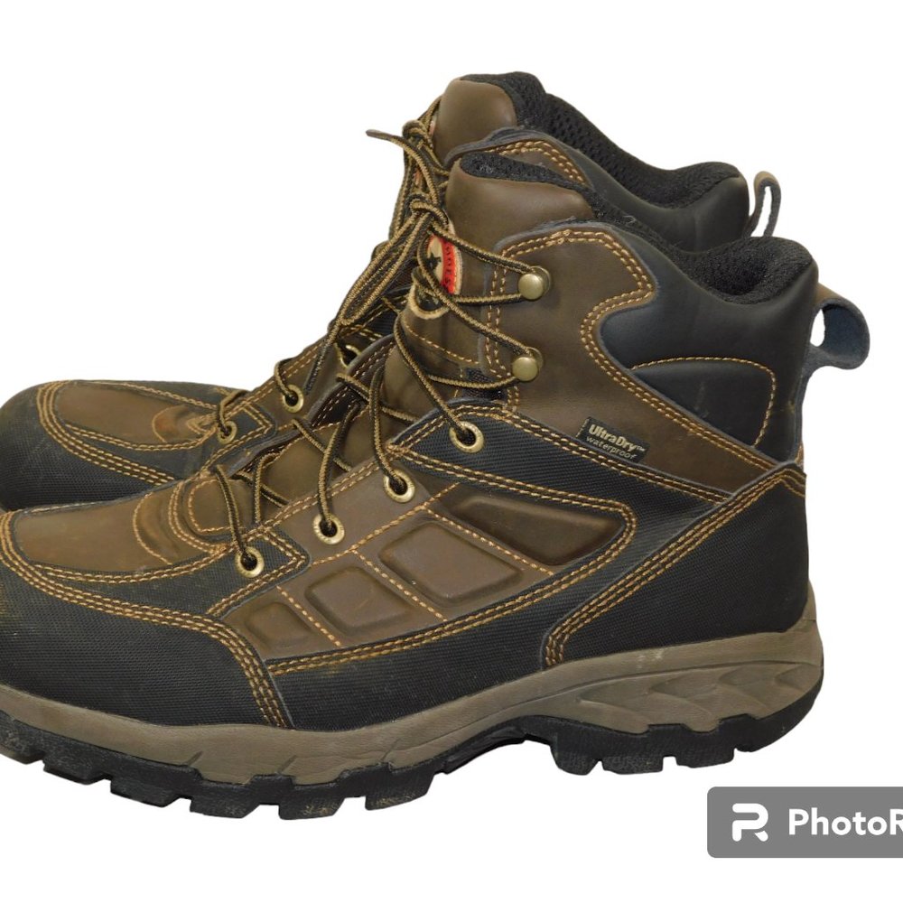 Red Wing Irish Setter Work Boot Lace Up ASTM F2892-11 EH Brown Size 9 - Picture 5 of 9